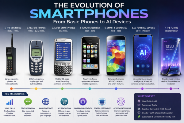 The Evolution of Smartphones: From Basic Phones to AI Devices