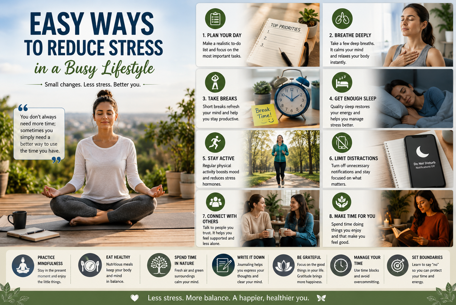 Easy Ways to Reduce Stress in a Busy Lifestyle
