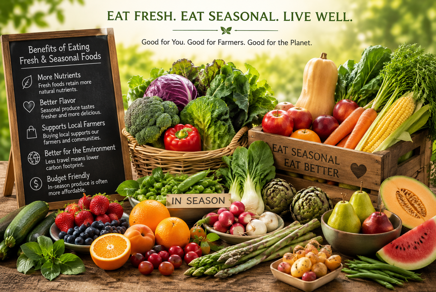 The Benefits of Eating Fresh and Seasonal Foods