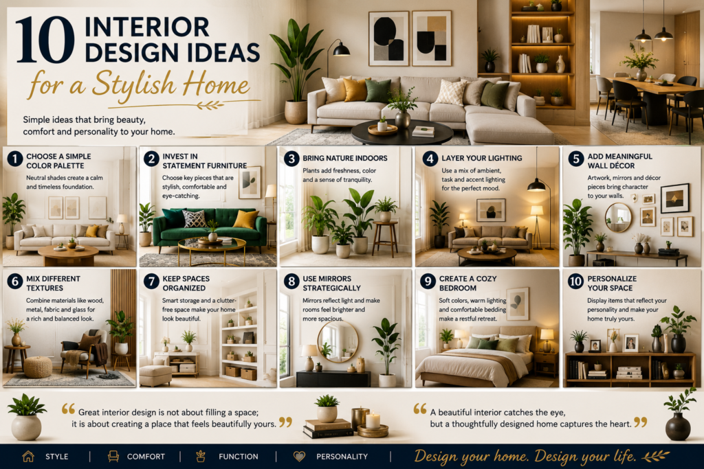 interior design ideas for a stylish home